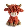 Hooked DIY-kit Cow Aidan, hækl en sød amigurumi-ko, længde 18 cm