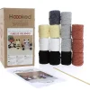 Hooked DIY-kit Forest friends, hækl 3 søde skovvenner
