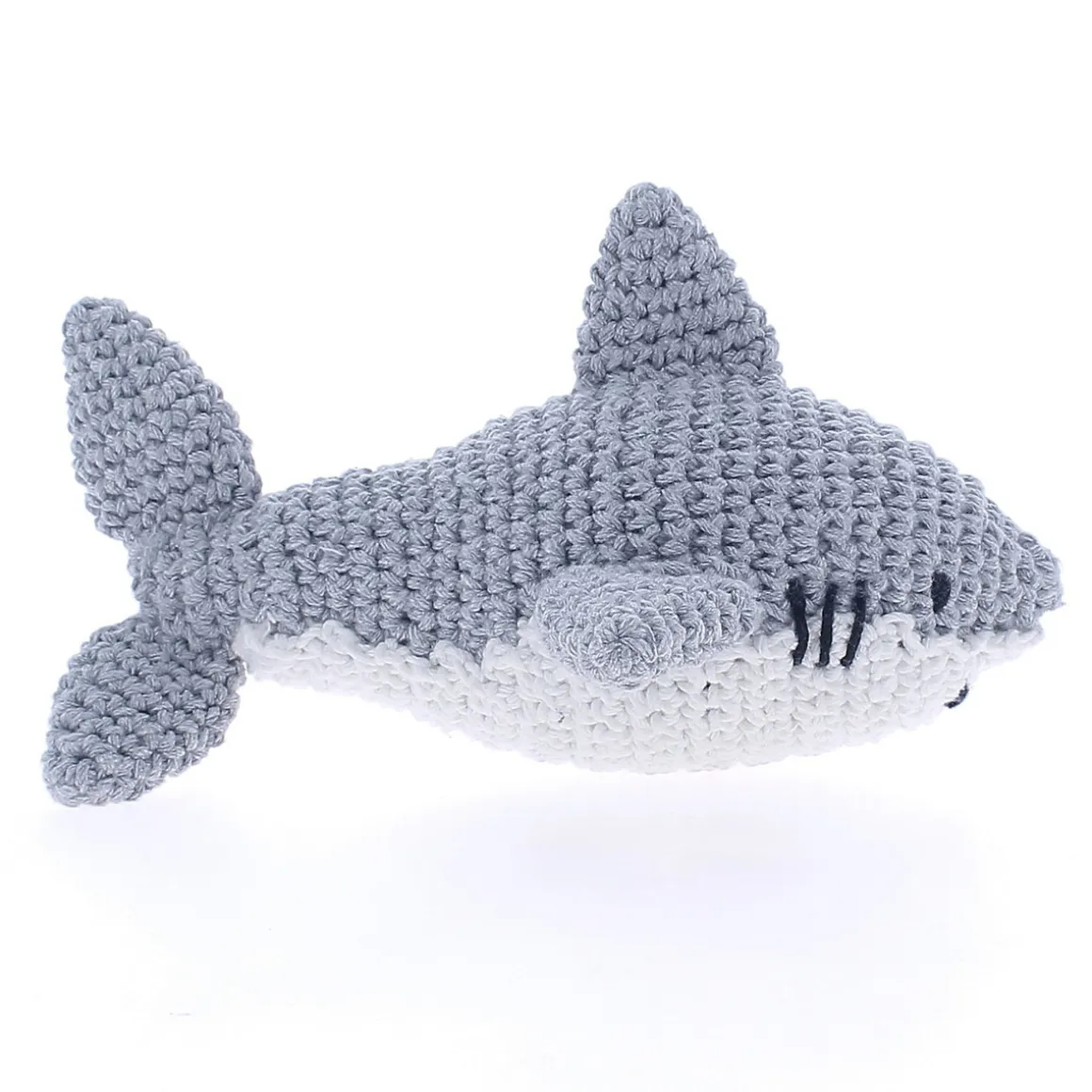 Hooked DIY-kit Maverick Shark, den supersøde haj! L 21 cm