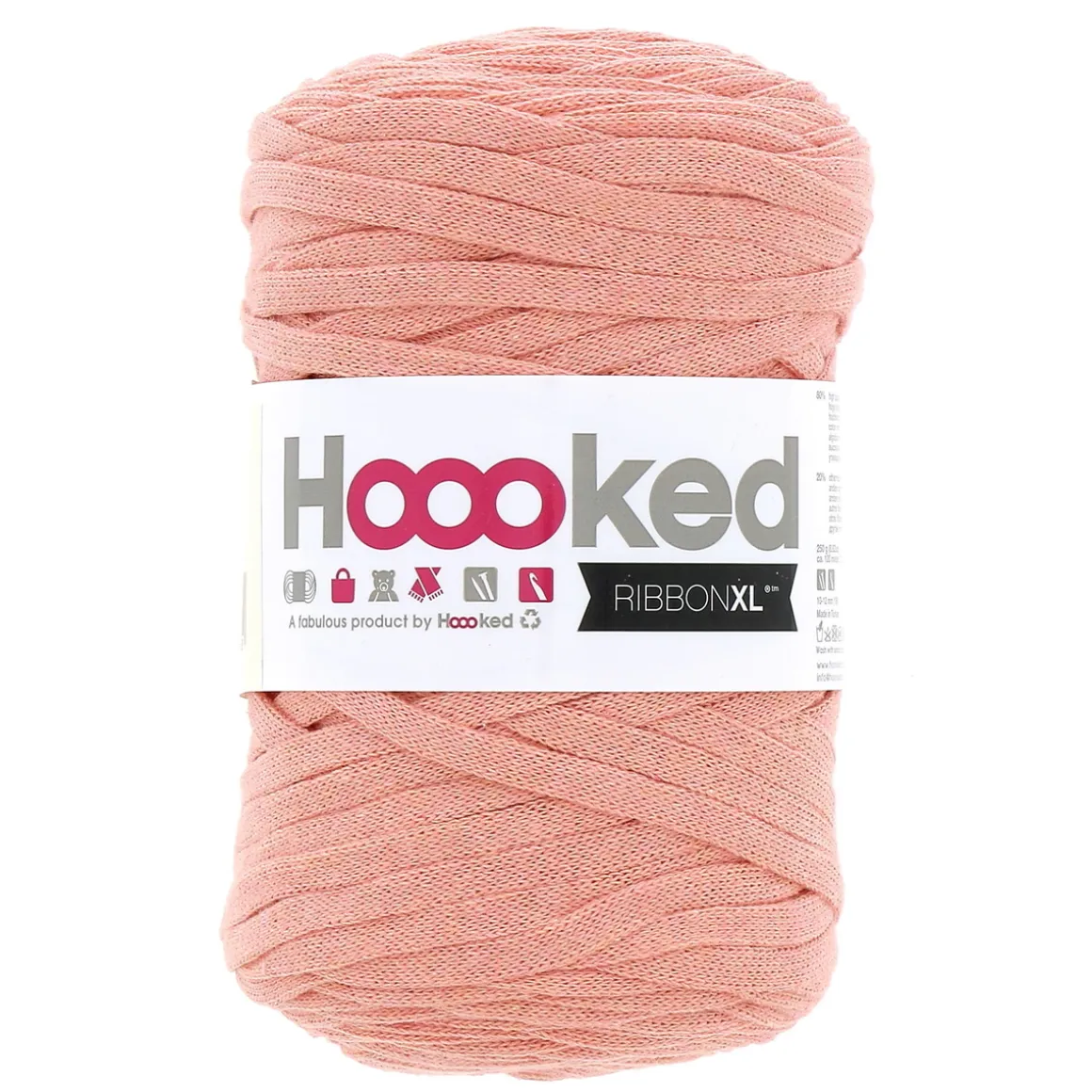 Hooked Ribbon XL garn 250 g abrikos – RXL47 Iced apricot