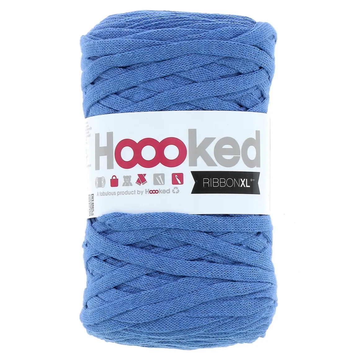 Hooked Ribbon XL garn 250g blå – RXL51 Imperial blue