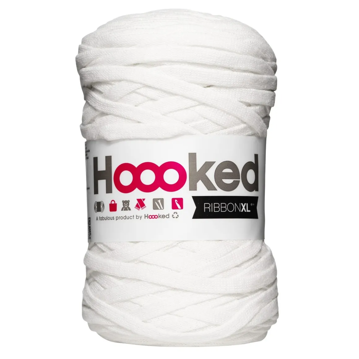Hooked Ribbon XL garn 250 g hvid – RXL28 White