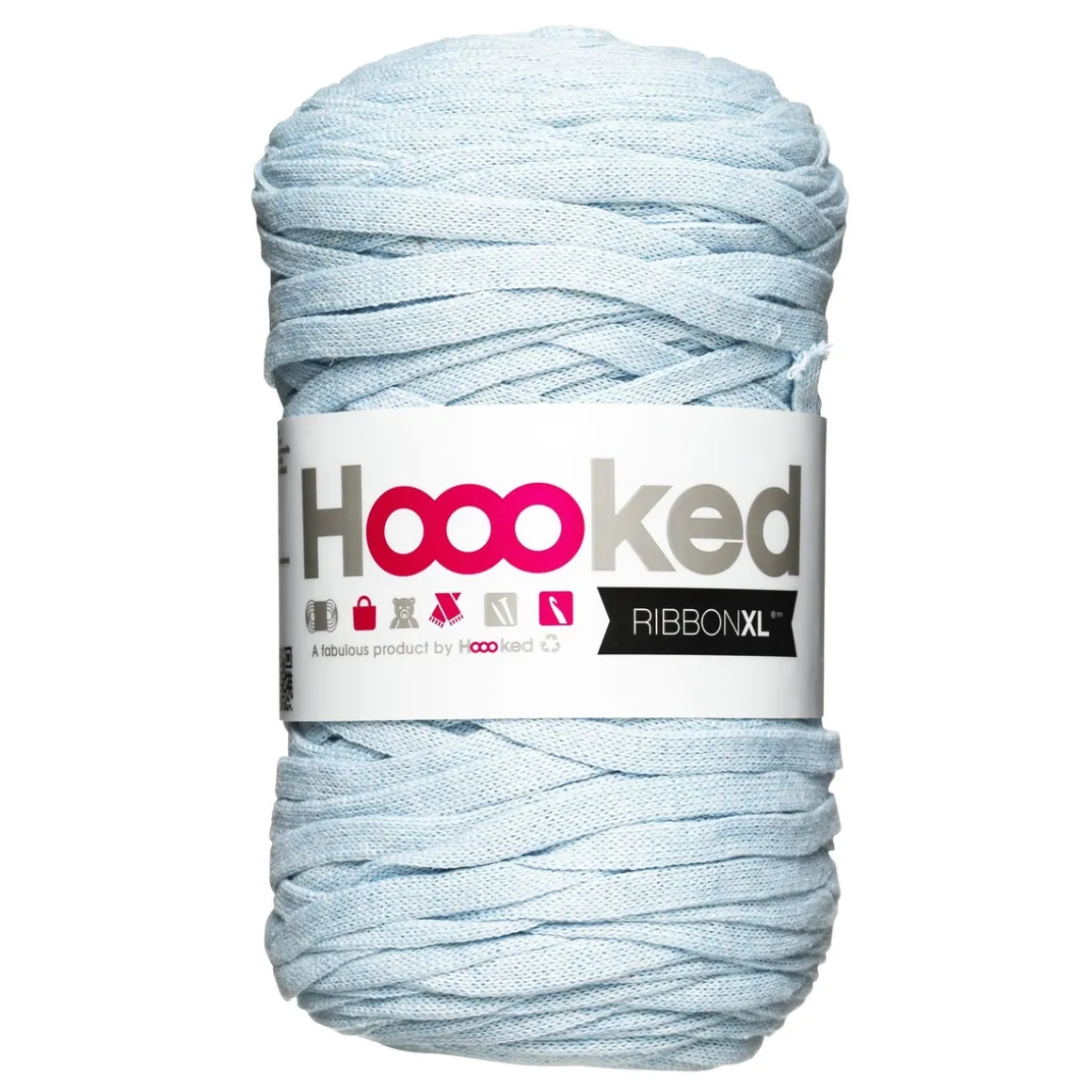 Hooked Ribbon XL garn 250 g lyseblå – RXL44 Power blue