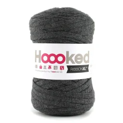 Hooked Ribbon XL garn 250 g mørkegrå – RXL49 Charcoal anthracite