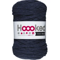 Hooked Ribbon XL garn 250 g mørk jeansblå – RXLSP8 Riverside jeans
