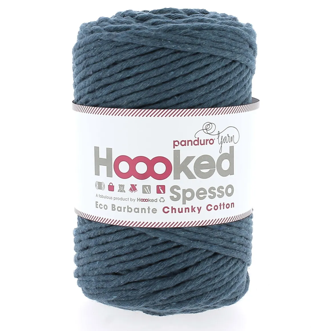 Hoooked Spesso Eco Barbante Chunky Cotton by Panduro Yarn – 500 g petrol, Petrol S902