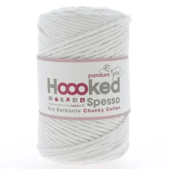 Hoooked Spesso Eco Barbante Chunky Cotton by Panduro Yarn – 500 g hvid, Lotus S200