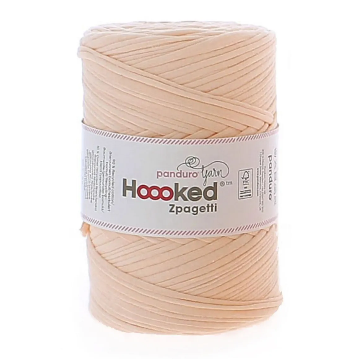 Hoooked Zpagetti Medium tricotgarn 450 g abrikos – Peach shades ZP004-23, pris pr. stk.