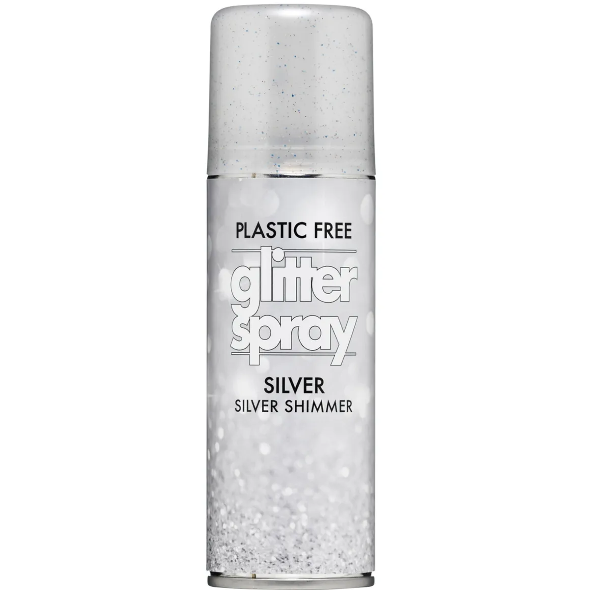 Hårspray glitter sølv 100 ml – givet håret bling til fest, karneval og udklædning!