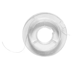 Hvid, flad, elastisk smykketråd Ø 0,3 mm, 30 meter