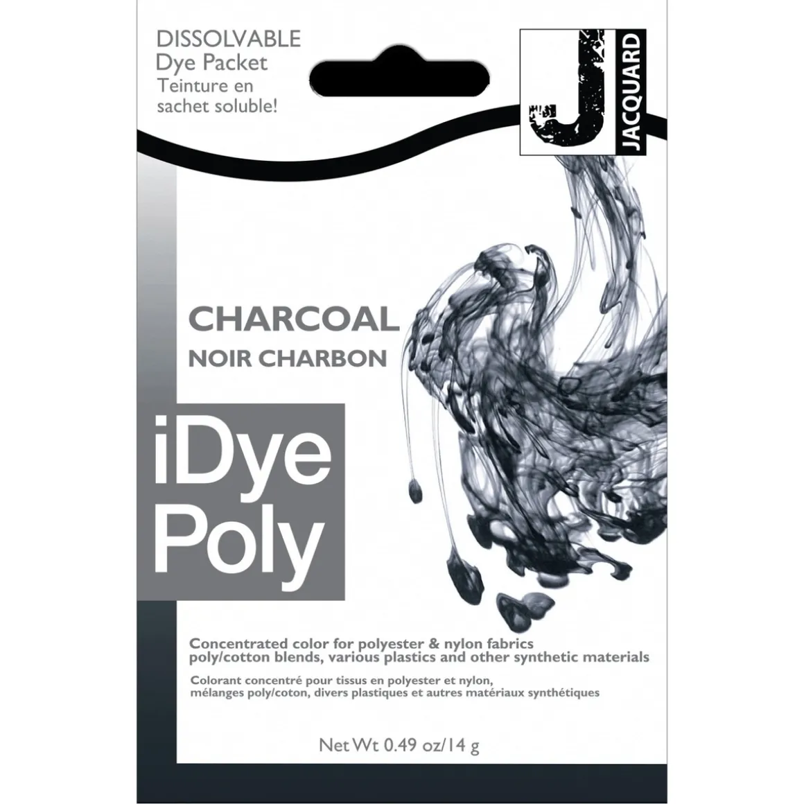 iDye Poly tekstilfarve til syntetisk materiale, Charcoal 454