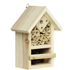 Insekthus insekthotel 13×8×18 cm af lyst, ubehandlet FSC®-mærket træ