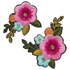 Iron-on blomster med perler – lille