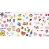 Iron-on, strygemærker til tekstil – 3 ark 15×21 cm med smileys, 1970'erne og meget andet!