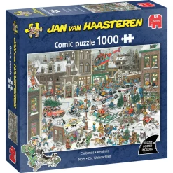 Jan van Haasteren puslespil Christmas. 1000 brikker, 68x49 cm.