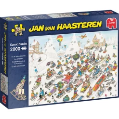 Jan van Haasteren puslespil – It’s all going downhill! XL-version, 2000 brikker, 98×68 cm