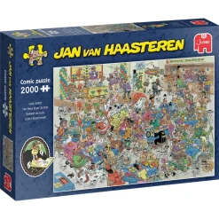 Jan van Haasteren puslespil Ludo Battle, 2000 brikker, 98×68 cm