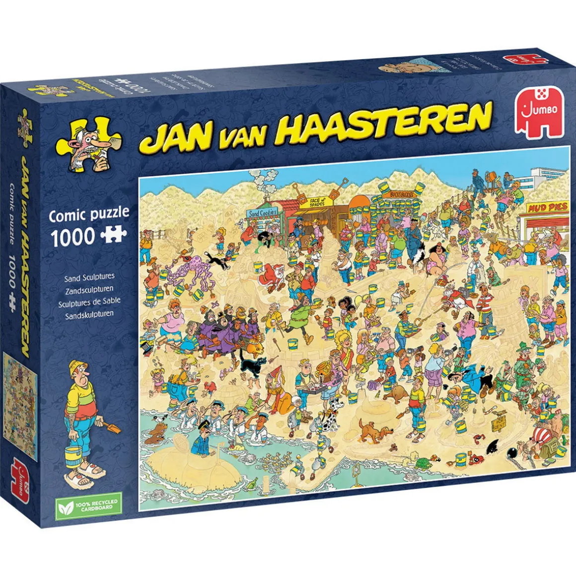 Jan van Haasteren puslespil Sand Sculptures, 1000 brikker, 68×49 cm