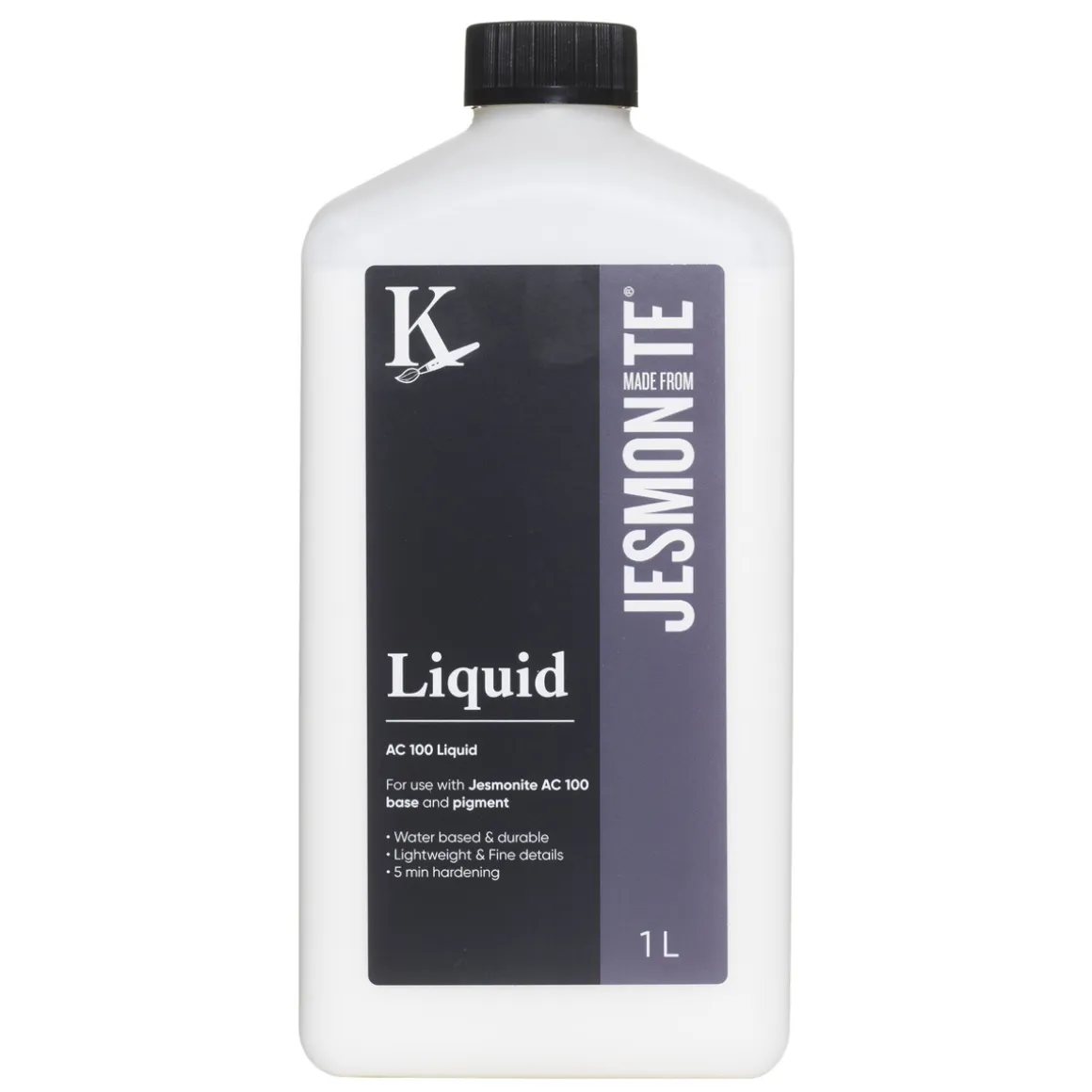 Jesmonite Liquid AC100 1 kg – den flydende komponent til støbning af Jesmonite