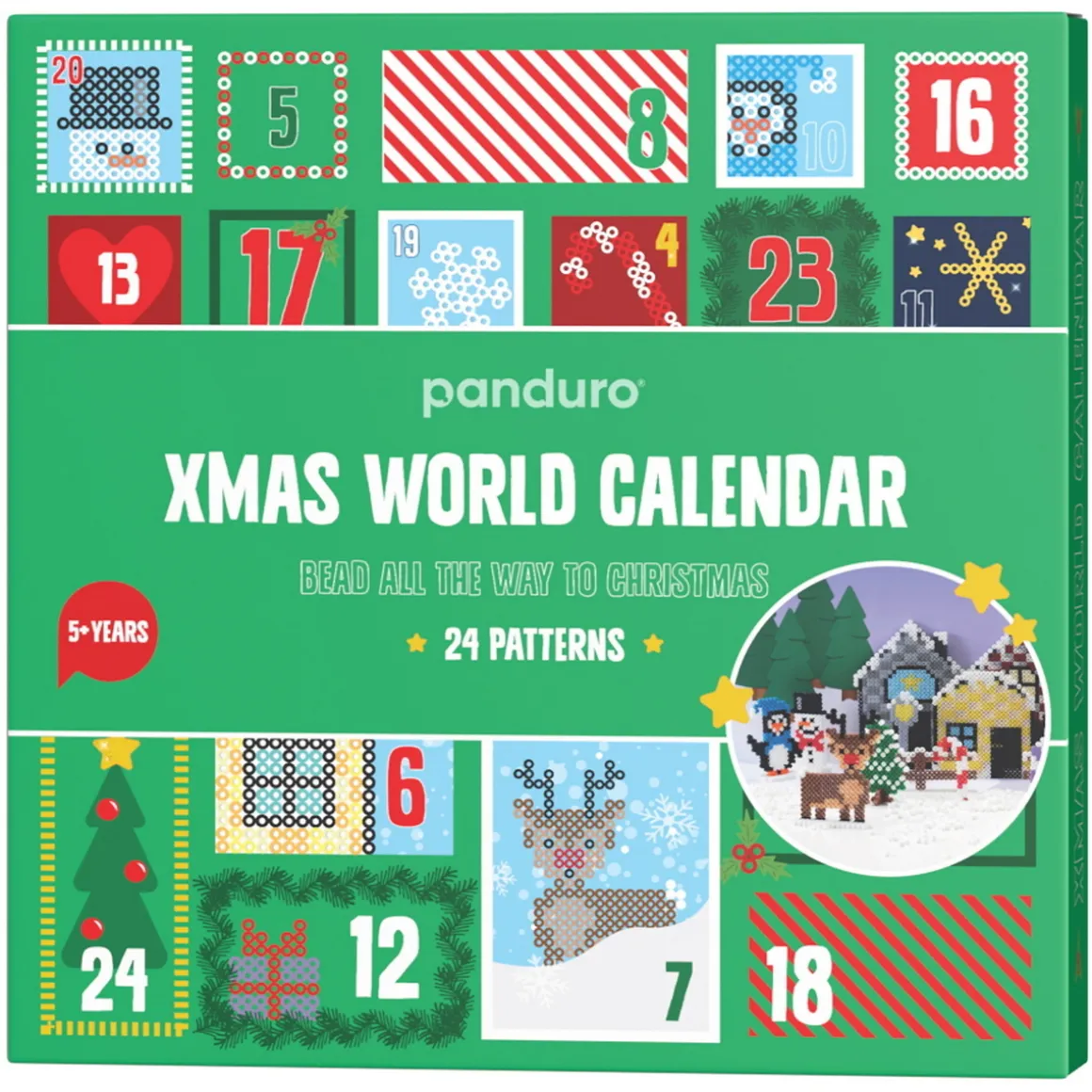 Julekalender Xmas World – 6800 perler + tilbehør til en vinterverden!