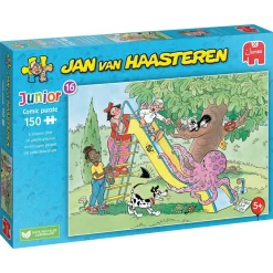 JVH Junior Puslespil Slippery Slide – 150 brikkers børnepuslespil af Jan van Haasteren, 33,5×48,5 cm