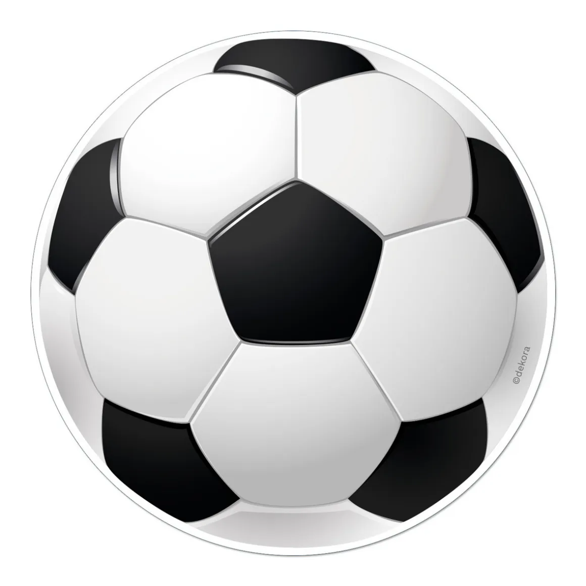 Kagebillede fodbold Ø15,5 cm