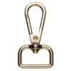 Karabinhage af metal, guldfarvet, 2,2×4,8 cm