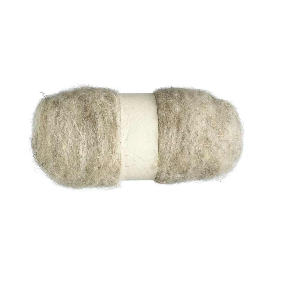 Kartet uld 50 g beigemel