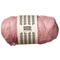 Kartet uld 50 g gammelrosa