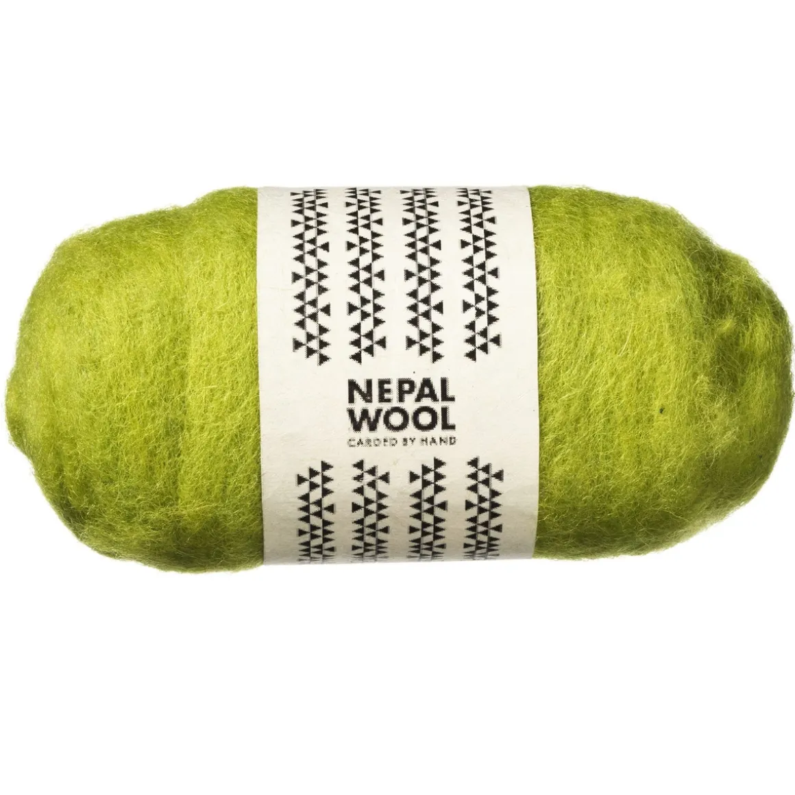 Kartet uld 50 g lime