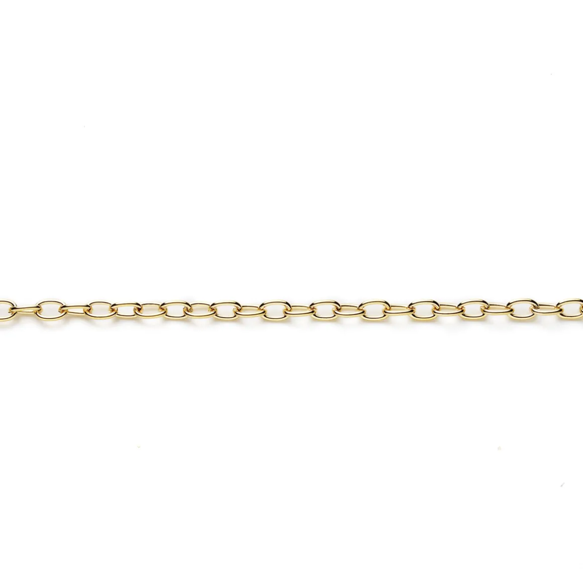 Kæde 5 mm 1 m guldfarvet