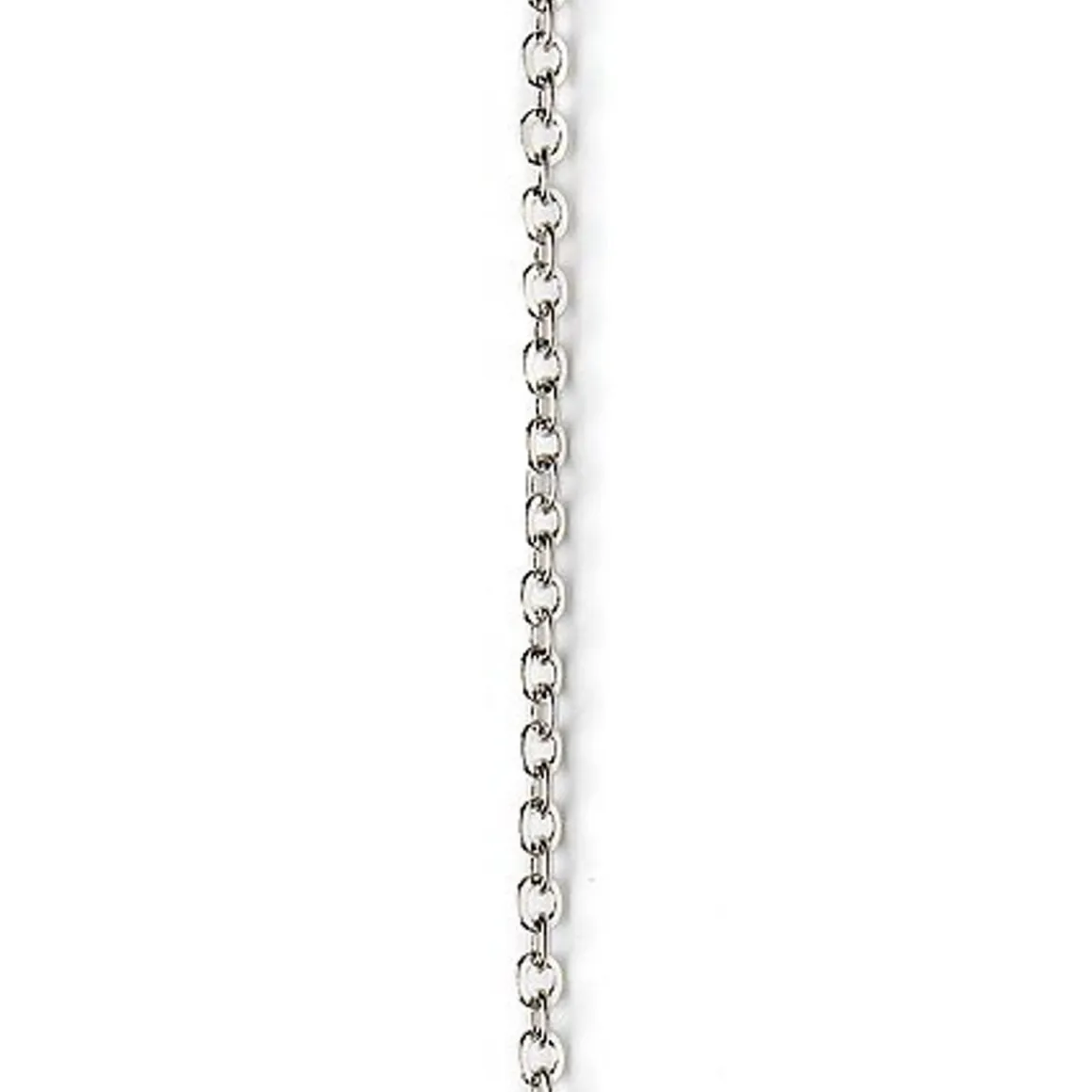 Kæde 2,5 mm 1 m sølvf.