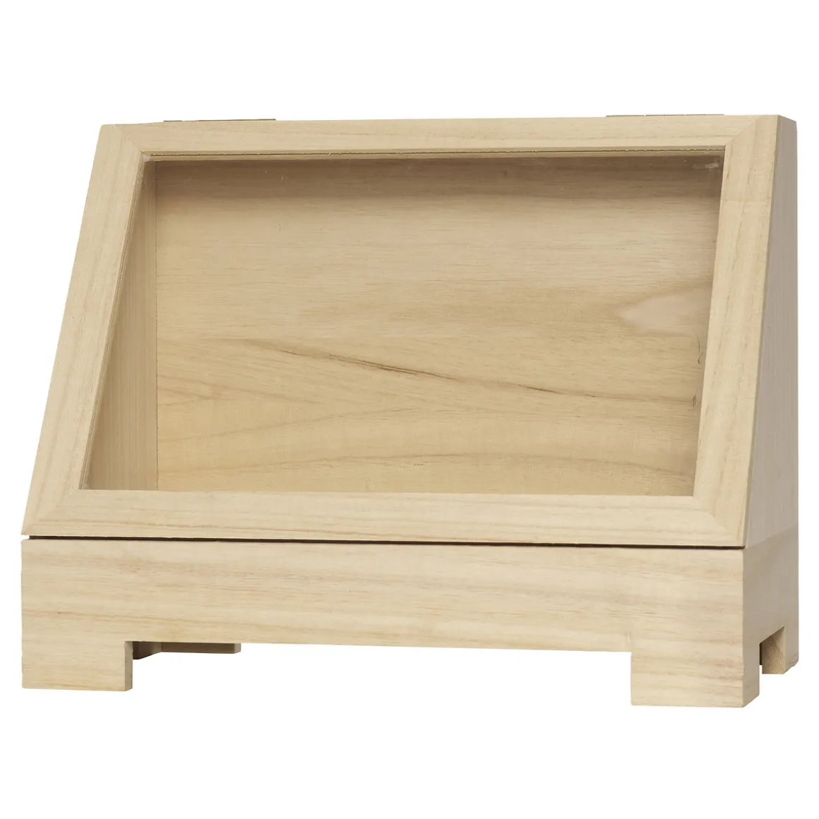 Kikkasse af træ 34x19x7 cm