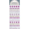 Klistermærker puffy stickers 102 store og små iriserende hjerter, som glitrer