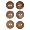 Knapper af træ, 6 stk. Ø15 mm
