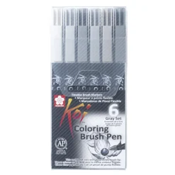 Koi Color Brush Pen sæt 6 stk.