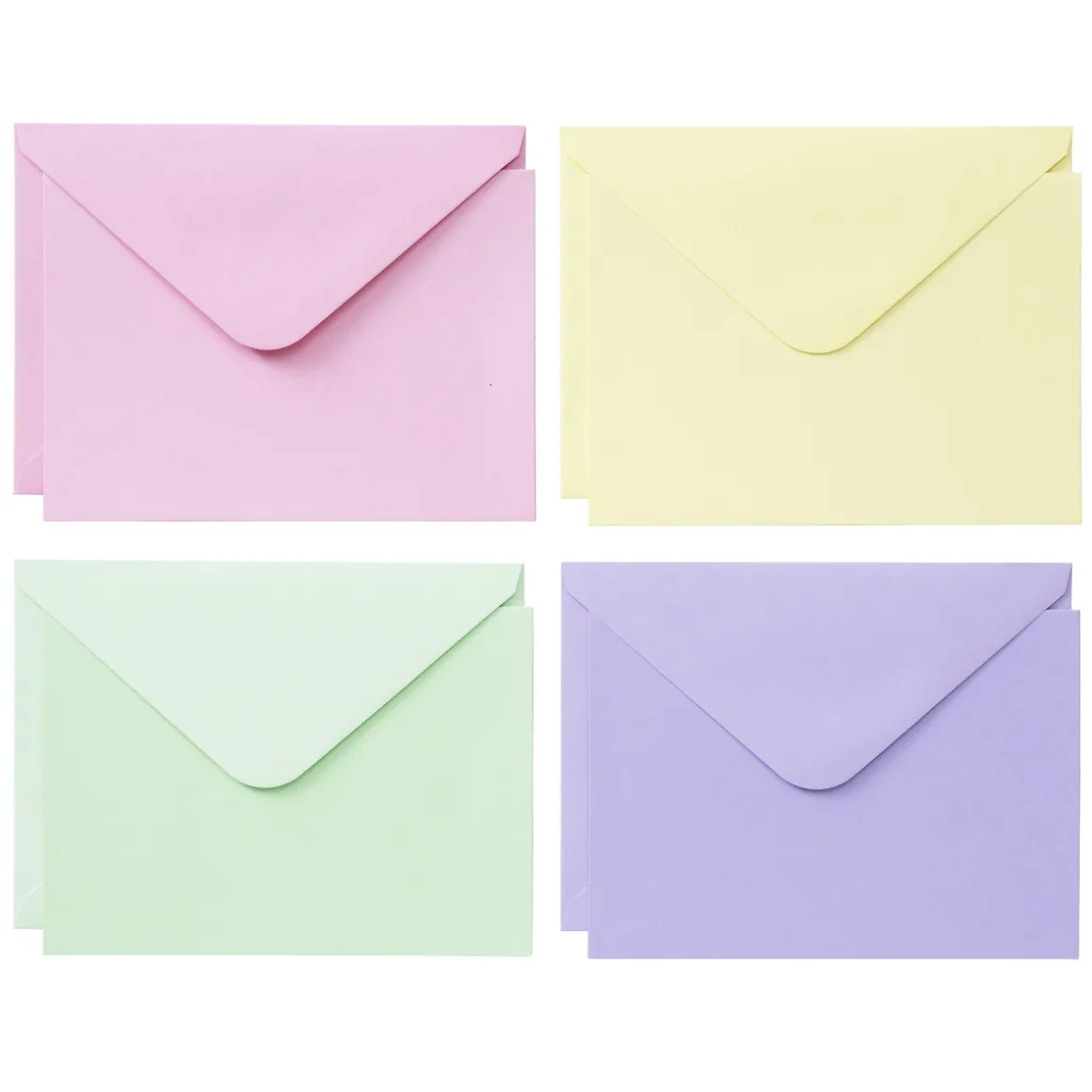 Kortsæt med 30 stk. pastelfarvede kort & kuverter – 127×177 mm / 184×133 mm