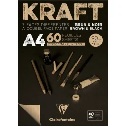 Kraftig blok A4 Brown/Black