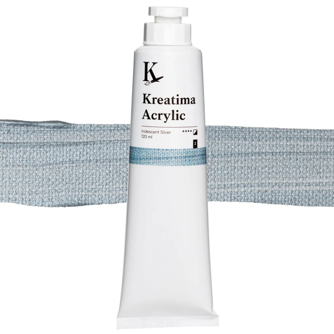 Kreatima Acrylic akrylfarve 120 ml – Iridescent Silver UV
