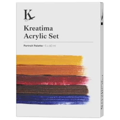 Kreatima Acrylic akrylfarve, Portrait Set 5×60 ml – portrætfarver