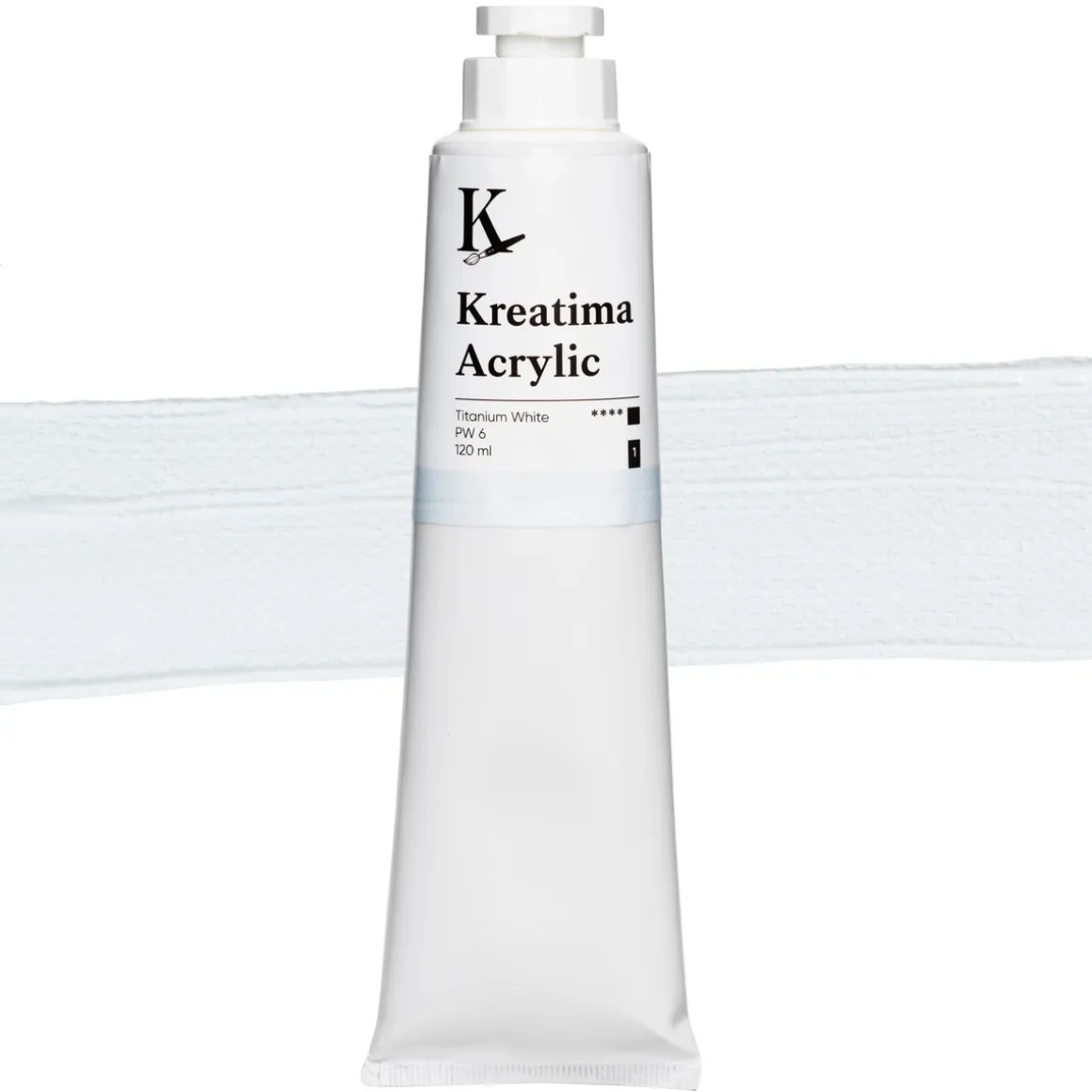 Kreatima Acrylic akrylfarve 120 ml – Titanium White PW 6