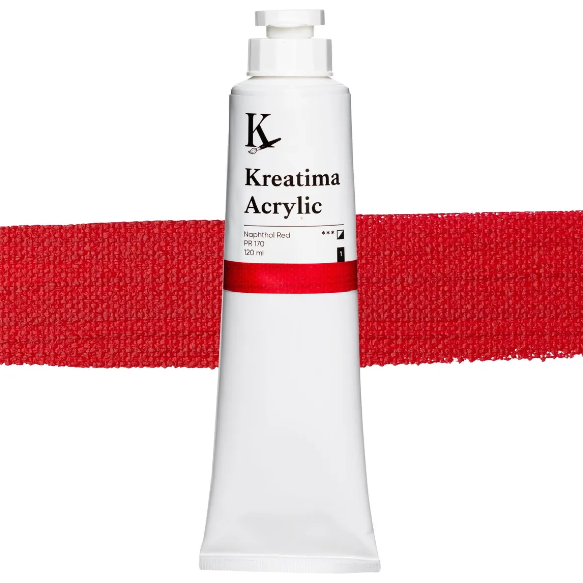 Kreatima Acrylic akrylfarve 120 ml – Naphthol Red PR 170