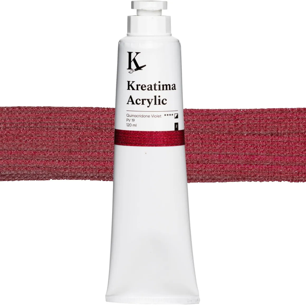 Kreatima Acrylic akrylfarve 120 ml – Quinacridone Violet PV 19