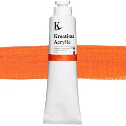 Kreatima Acrylic akrylfarve 120 ml – Cadmium Orange Hue PY 65 PO 5 PW 6 PY 65 PO 5 PW 6