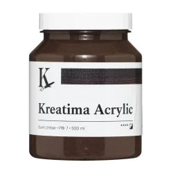 Kreatima Acrylic akrylmaling 500 ml – Burnt Umber PBr 7