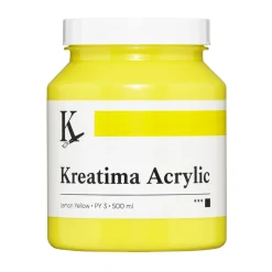 Kreatima Acrylic akrylmaling 500 ml – Lemon Yellow PY3