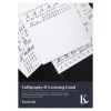 Kreatima Calligraphy & Lettering linjeret kalligrafiblok, A4 (210×297 mm), 20 ark, 100 g/m²