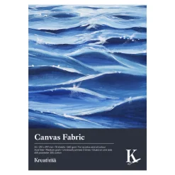 Kreatima Canvas Fabric canvasblok A4 (210×297 mm), 10 ark, 260 g/m²