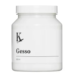 Kreatima Gesso, hvid grundfarve til akrylmaling, 500 ml