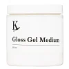 Kreatima Gloss Gel Medium, blankt, gelbaseret medium til akrylfarve, 250 ml